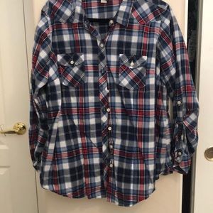 Plaid torrid button down